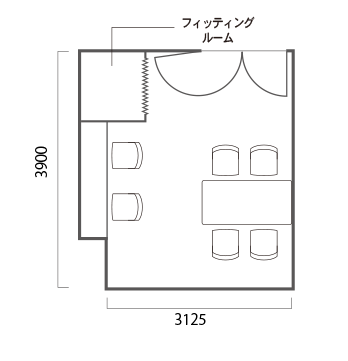 ゲストルームBの図面